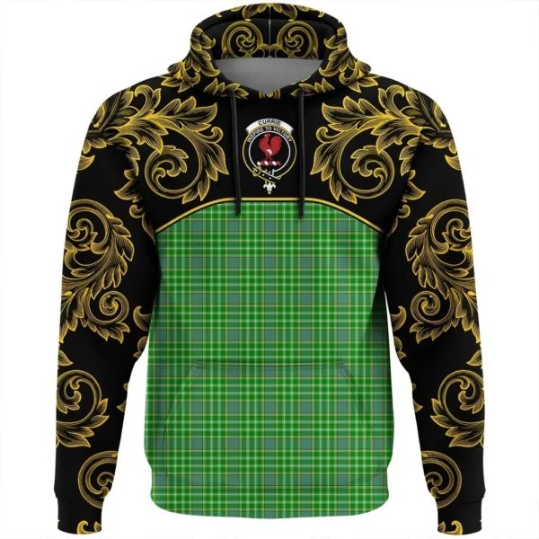 Currie Clan Hoodie, Scottish Tartan Currie Clans Hoodie Empire Style - Image 2