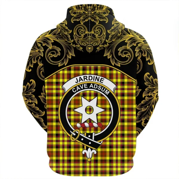 Jardine Clan Hoodie, Scottish Tartan Jardine Clans Hoodie Empire Style - Image 3