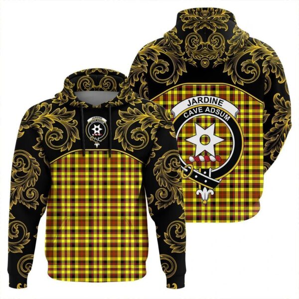 Jardine Clan Hoodie, Scottish Tartan Jardine Clans Hoodie Empire Style