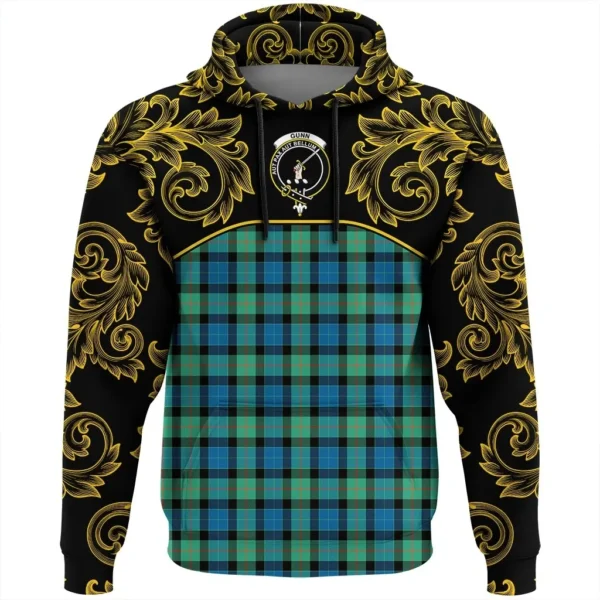 Gunn Ancient Clan Hoodie, Scottish Tartan Gunn Ancient Clans Hoodie Empire Style - Image 2