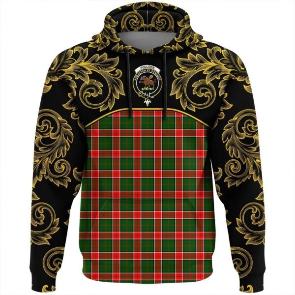 Pollock Modern Clan Hoodie, Scottish Tartan Pollock Modern Clans Hoodie Empire Style - Image 2