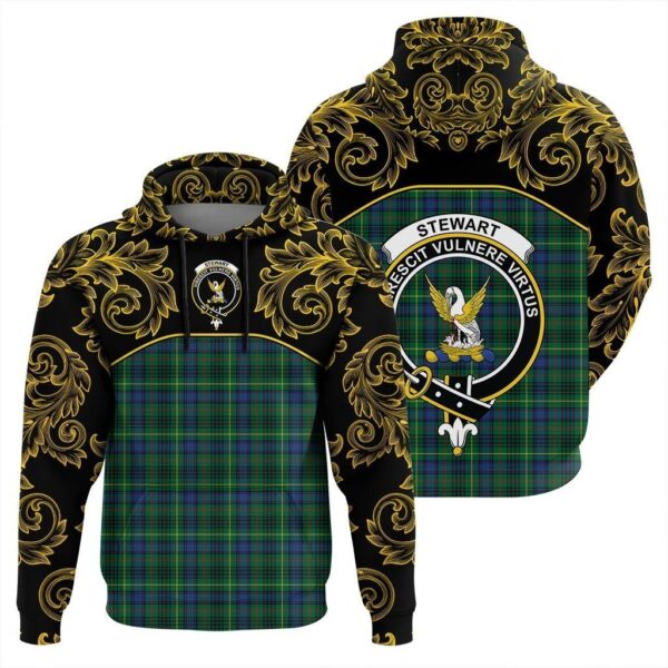 Stewart Hunting Modern Clan Hoodie, Scottish Tartan Stewart Hunting Modern Clans Hoodie Empire Style