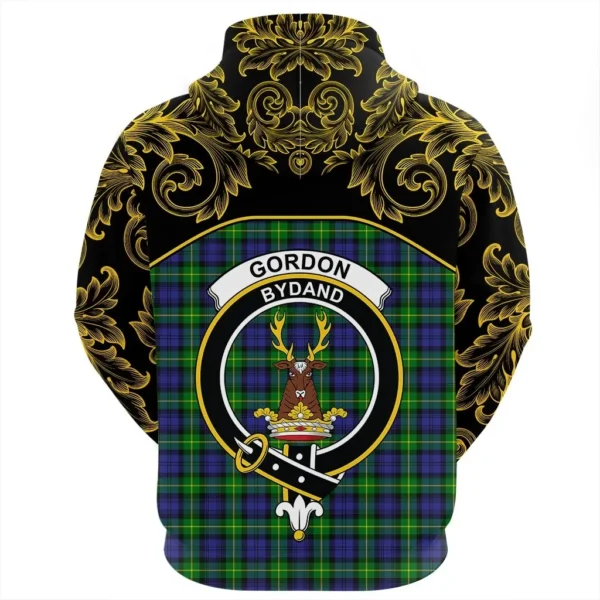 Gordon Modern Clan Hoodie, Scottish Tartan Gordon Modern Clans Hoodie Empire Style - Image 3