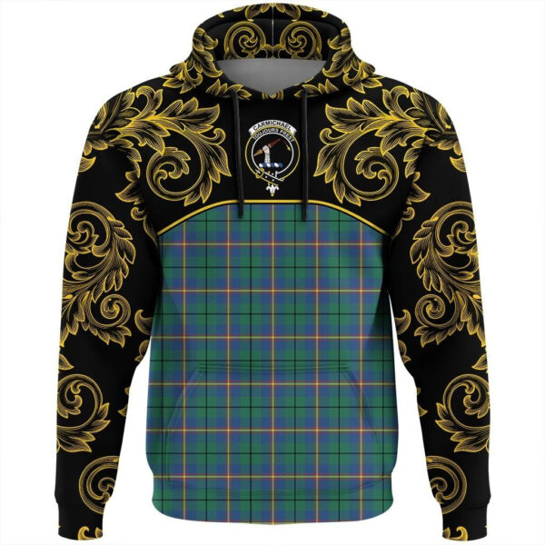 Carmichael Ancient Clan Hoodie, Scottish Tartan Carmichael Ancient Clans Hoodie Empire Style - Image 2