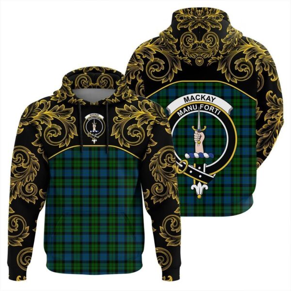 MacKay Modern Clan Hoodie, Scottish Tartan MacKay Modern Clans Hoodie Empire Style