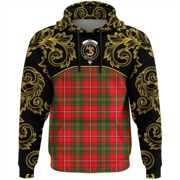 Hay Modern Clan Hoodie, Scottish Tartan Hay Modern Clans Hoodie Empire Style - Image 2