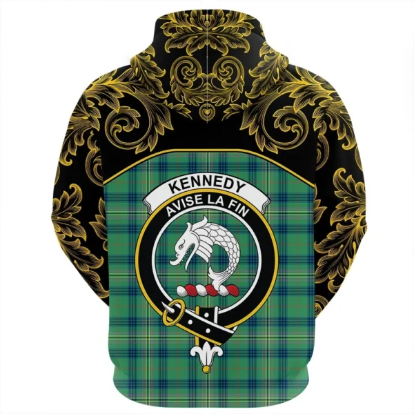 Kennedy Ancient Clan Hoodie, Scottish Tartan Kennedy Ancient Clans Hoodie Empire Style - Image 3