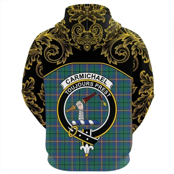 Carmichael Ancient Clan Hoodie, Scottish Tartan Carmichael Ancient Clans Hoodie Empire Style - Image 3