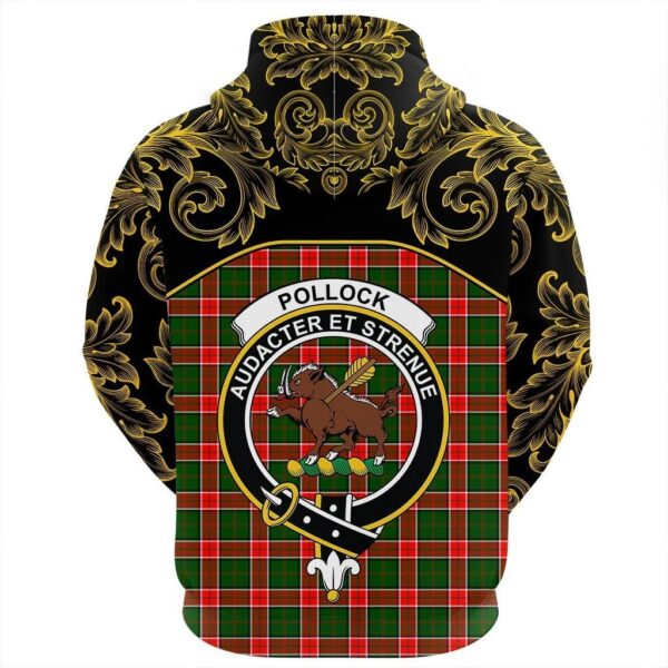 Pollock Modern Clan Hoodie, Scottish Tartan Pollock Modern Clans Hoodie Empire Style - Image 3