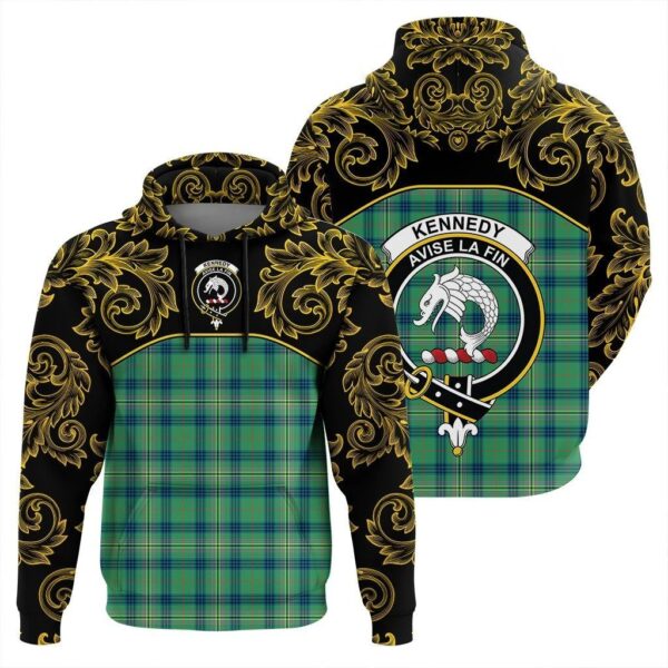 Kennedy Ancient Clan Hoodie, Scottish Tartan Kennedy Ancient Clans Hoodie Empire Style