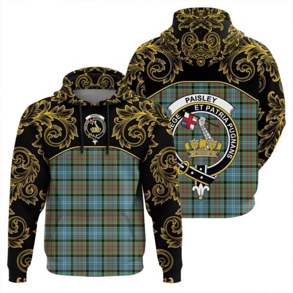 Paisley District Clan Hoodie, Scottish Tartan Paisley District Clans Hoodie Empire Style