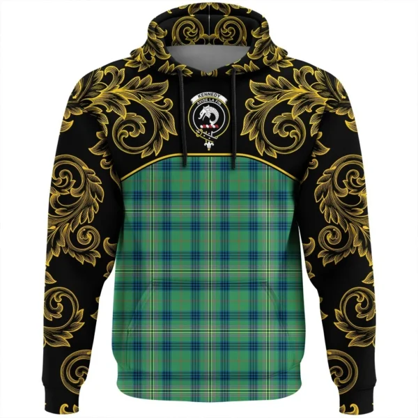 Kennedy Ancient Clan Hoodie, Scottish Tartan Kennedy Ancient Clans Hoodie Empire Style - Image 2