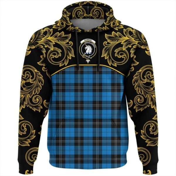 Ramsay Blue Ancient Clan Hoodie, Scottish Tartan Ramsay Blue Ancient Clans Hoodie Empire Style - Image 2