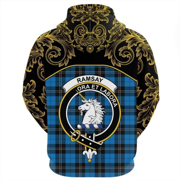 Ramsay Blue Ancient Clan Hoodie, Scottish Tartan Ramsay Blue Ancient Clans Hoodie Empire Style - Image 3