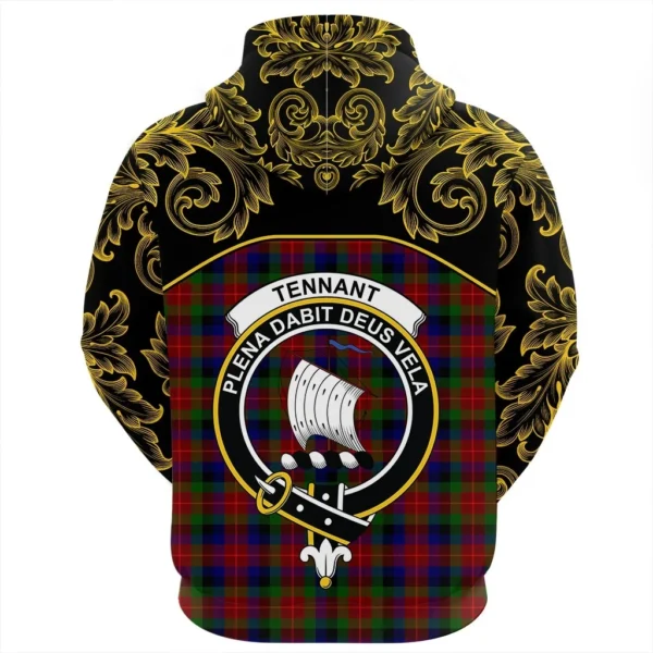 Tennant Clan Hoodie, Scottish Tartan Tennant Clans Hoodie Empire Style - Image 3