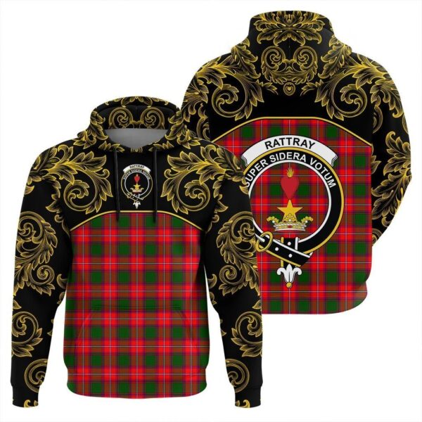 Rattray Modern Clan Hoodie, Scottish Tartan Rattray Modern Clans Hoodie Empire Style