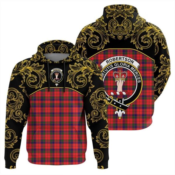 Robertson Modern Clan Hoodie, Scottish Tartan Robertson Modern Clans Hoodie Empire Style