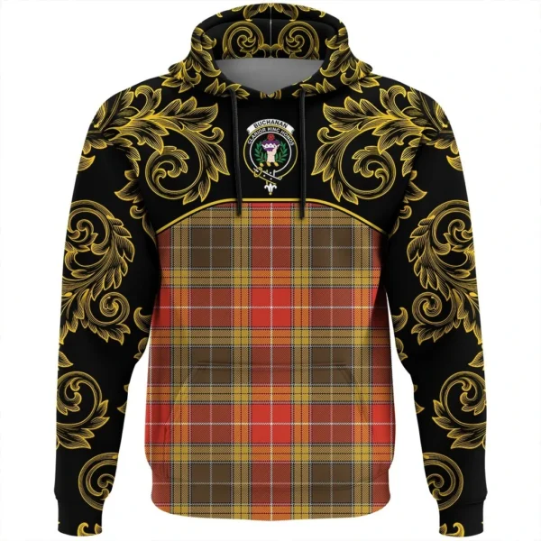 Buchanan Old Set Weathered Clan Hoodie, Scottish Tartan Buchanan Old Set Weathered Clans Hoodie Empire Style - Image 2