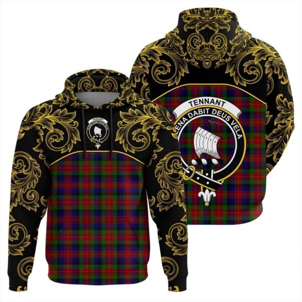 Tennant Clan Hoodie, Scottish Tartan Tennant Clans Hoodie Empire Style