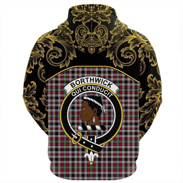 Borthwick Ancient Clan Hoodie, Scottish Tartan Borthwick Ancient Clans Hoodie Empire Style - Image 3