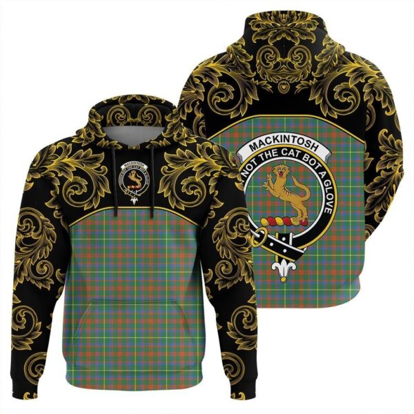 MacKintosh Hunting Ancient Clan Hoodie, Scottish Tartan MacKintosh Hunting Ancient Clans Hoodie Empire Style