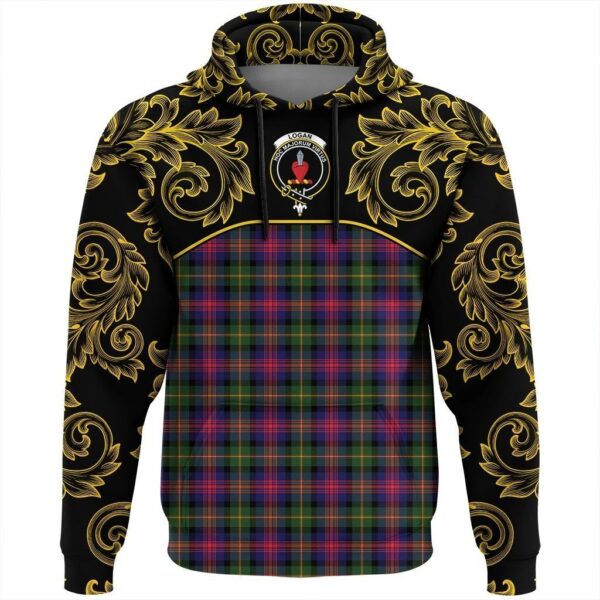 Logan Modern Clan Hoodie, Scottish Tartan Logan Modern Clans Hoodie Empire Style - Image 2