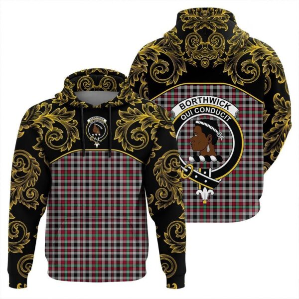 Borthwick Ancient Clan Hoodie, Scottish Tartan Borthwick Ancient Clans Hoodie Empire Style