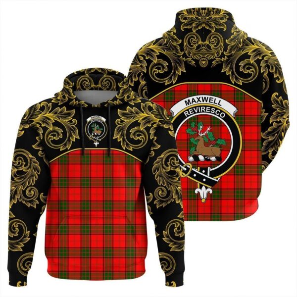 Maxwell Modern Clan Hoodie, Scottish Tartan Maxwell Modern Clans Hoodie Empire Style