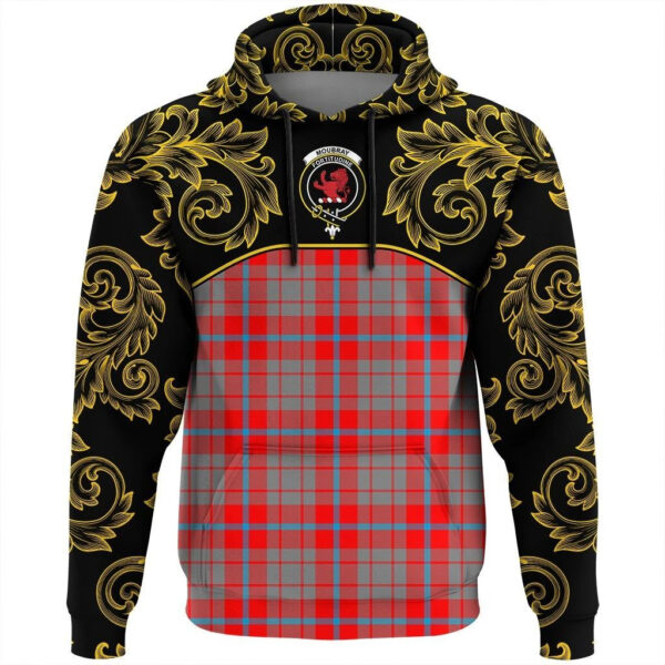 Moubray Clan Hoodie, Scottish Tartan Moubray Clans Hoodie Empire Style - Image 2