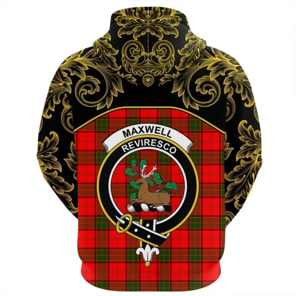 Maxwell Modern Clan Hoodie, Scottish Tartan Maxwell Modern Clans Hoodie Empire Style - Image 3