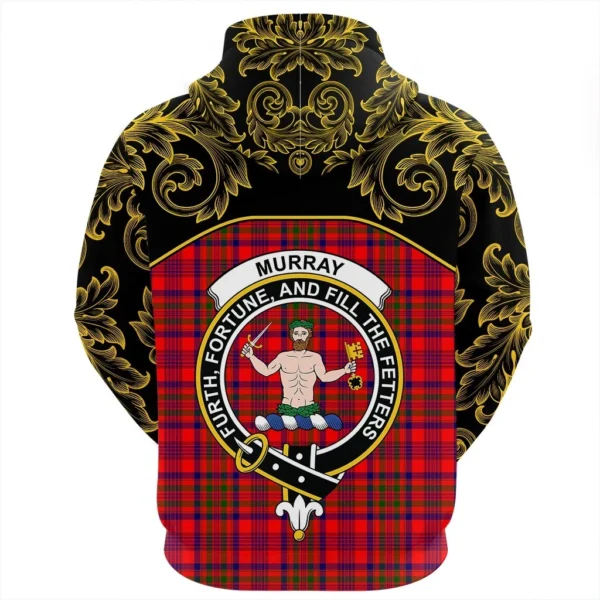 Murray of Tulloch Modern Clan Hoodie, Scottish Tartan Murray of Tulloch Modern Clans Hoodie Empire Style - Image 3