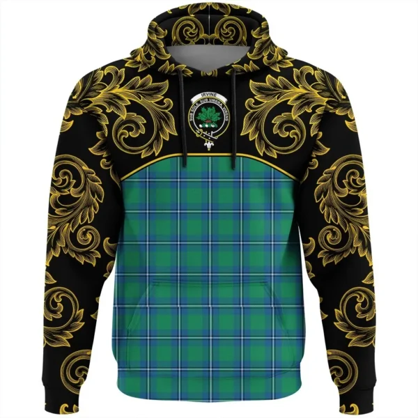 Irvine Ancient Clan Hoodie, Scottish Tartan Irvine Ancient Clans Hoodie Empire Style - Image 2