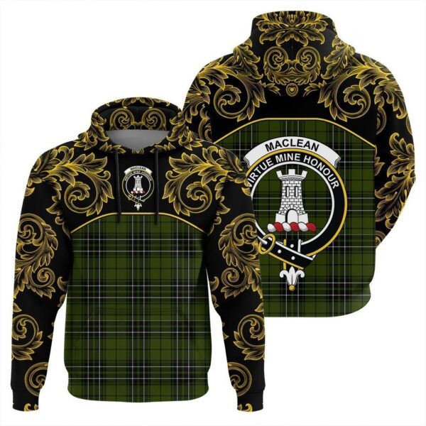 MacLean Hunting Clan Hoodie, Scottish Tartan MacLean Hunting Clans Hoodie Empire Style