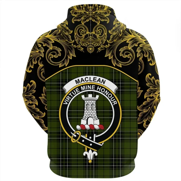 MacLean Hunting Clan Hoodie, Scottish Tartan MacLean Hunting Clans Hoodie Empire Style - Image 3