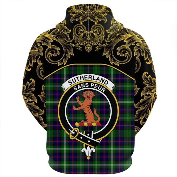 Sutherland Modern Clan Hoodie, Scottish Tartan Sutherland Modern Clans Hoodie Empire Style - Image 3