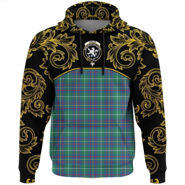 Inglis Ancient Clan Hoodie, Scottish Tartan Inglis Ancient Clans Hoodie Empire Style - Image 2