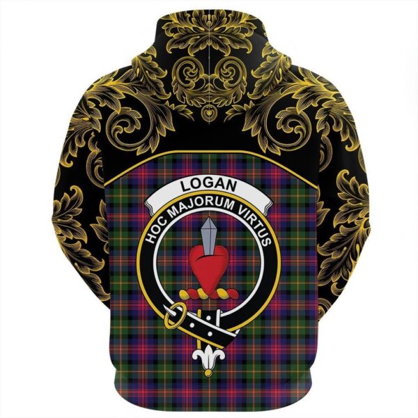 Logan Modern Clan Hoodie, Scottish Tartan Logan Modern Clans Hoodie Empire Style - Image 3