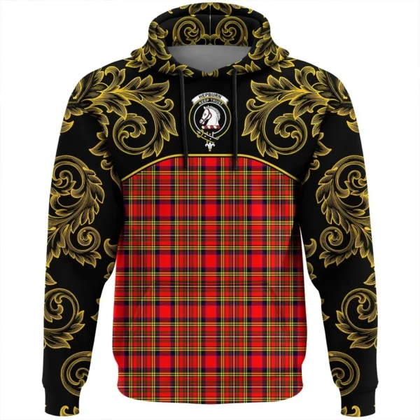 Hepburn Clan Hoodie, Scottish Tartan Hepburn Clans Hoodie Empire Style - Image 2