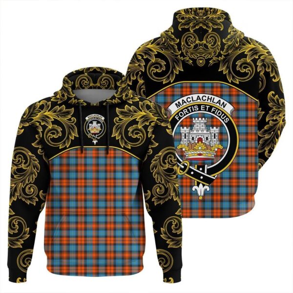 MacLachlan Ancient Clan Hoodie, Scottish Tartan MacLachlan Ancient Clans Hoodie Empire Style