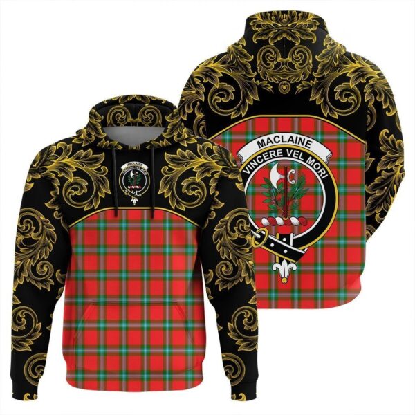 MacLaine of Loch Buie Clan Hoodie, Scottish Tartan MacLaine of Loch Buie Clans Hoodie Empire Style