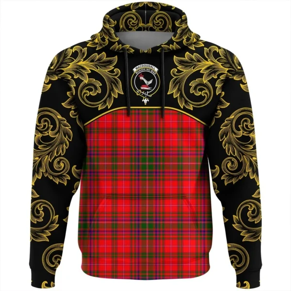 MacDougall Modern Clan Hoodie, Scottish Tartan MacDougall Modern Clans Hoodie Empire Style - Image 2