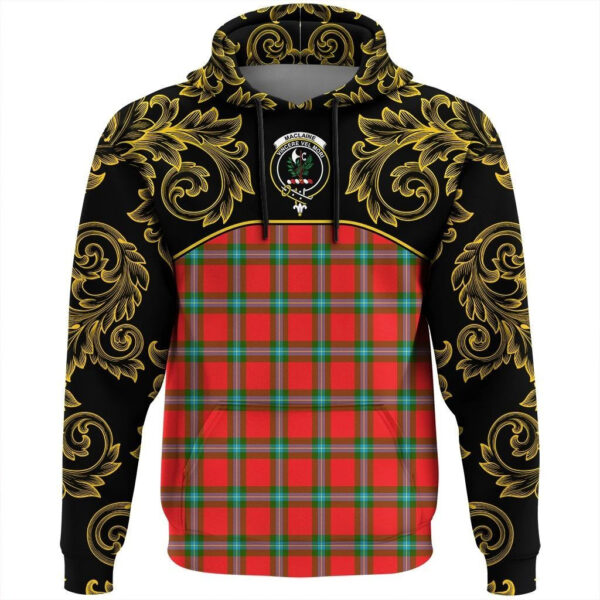 MacLaine of Loch Buie Clan Hoodie, Scottish Tartan MacLaine of Loch Buie Clans Hoodie Empire Style - Image 2