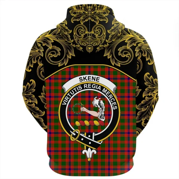 Skene Modern Clan Hoodie, Scottish Tartan Skene Modern Clans Hoodie Empire Style - Image 3