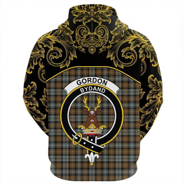 Gordon Weathered Clan Hoodie, Scottish Tartan Gordon Weathered Clans Hoodie Empire Style - Image 3