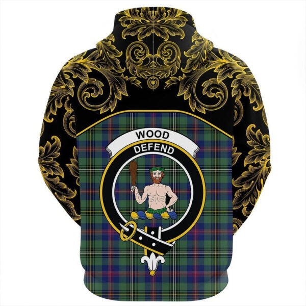 Wood Modern Clan Hoodie, Scottish Tartan Wood Modern Clans Hoodie Empire Style - Image 3