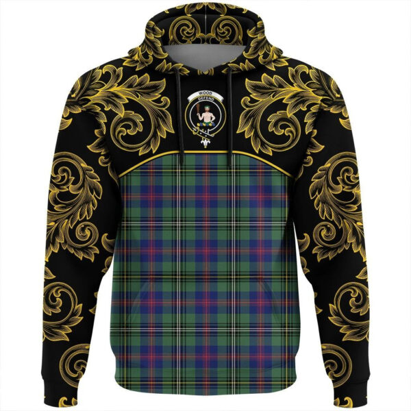 Wood Modern Clan Hoodie, Scottish Tartan Wood Modern Clans Hoodie Empire Style - Image 2