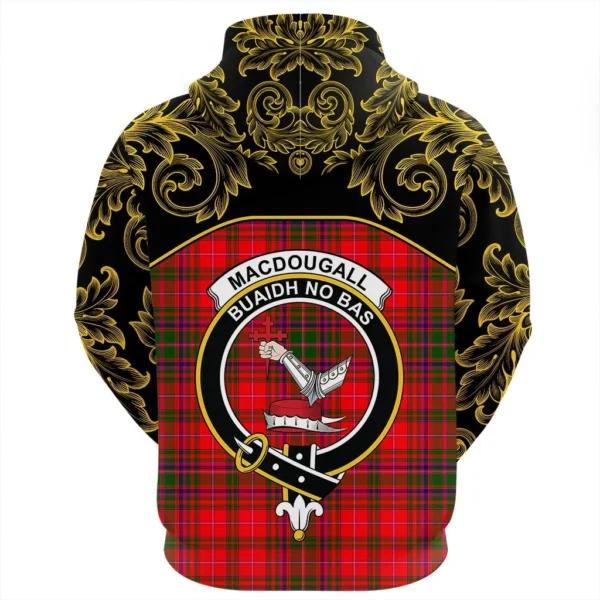 MacDougall Modern Clan Hoodie, Scottish Tartan MacDougall Modern Clans Hoodie Empire Style - Image 3