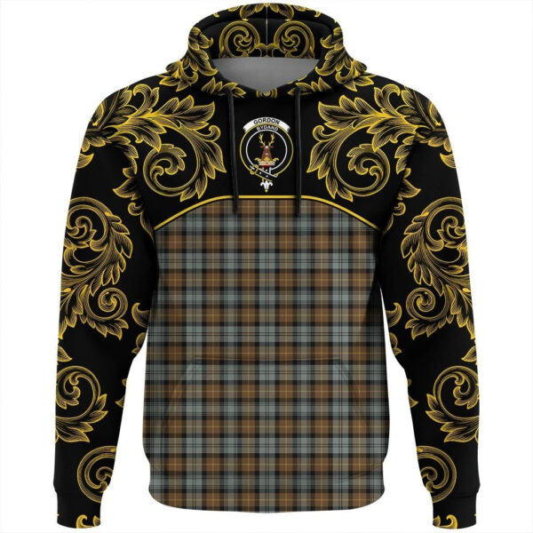 Gordon Weathered Clan Hoodie, Scottish Tartan Gordon Weathered Clans Hoodie Empire Style - Image 2