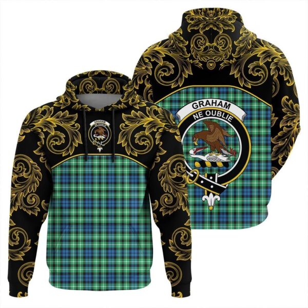 Graham of Montrose Ancient Clan Hoodie, Scottish Tartan Graham of Montrose Ancient Clans Hoodie Empire Style