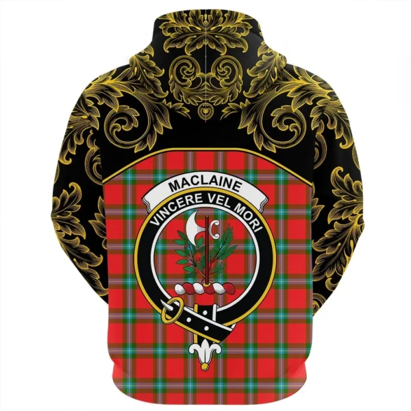 MacLaine of Loch Buie Clan Hoodie, Scottish Tartan MacLaine of Loch Buie Clans Hoodie Empire Style - Image 3